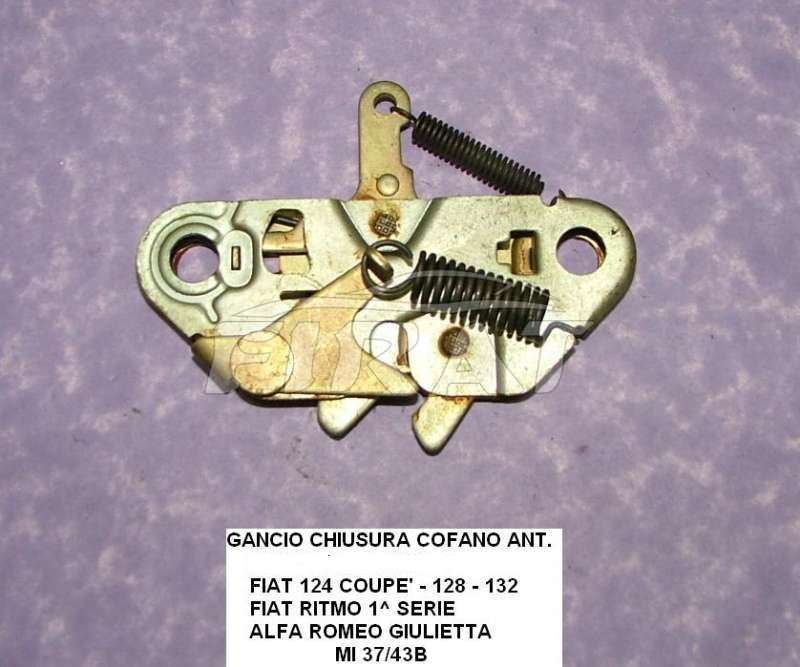 GANCIO CHIUSURA COFANO FIAT 124-128-132-RITMO-GIULIET.37/43B